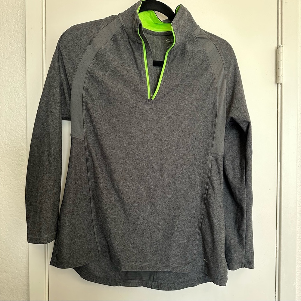 Champion Gray Half Zip pull over jacket